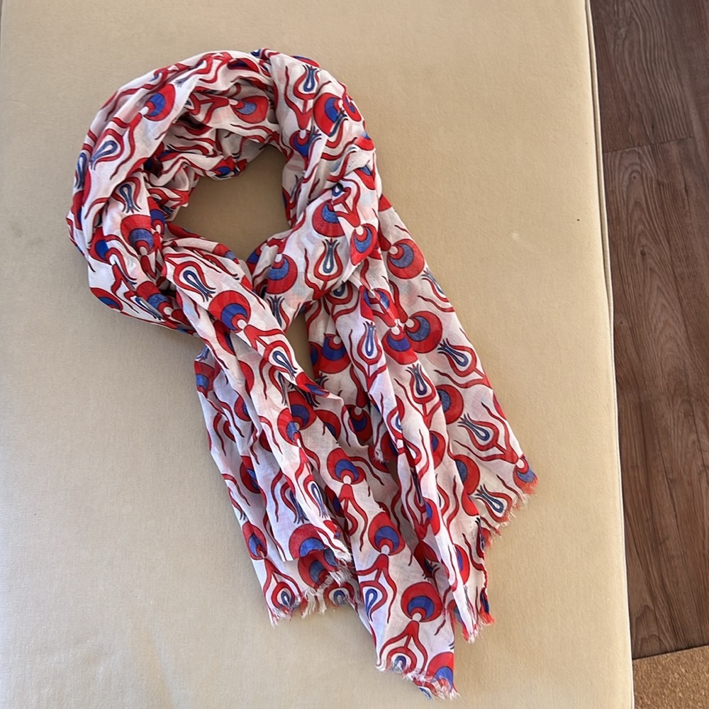 Ottoman Tulip Scarf Coverup - Red